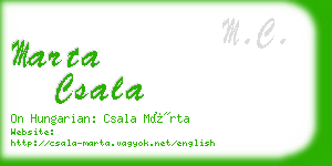marta csala business card